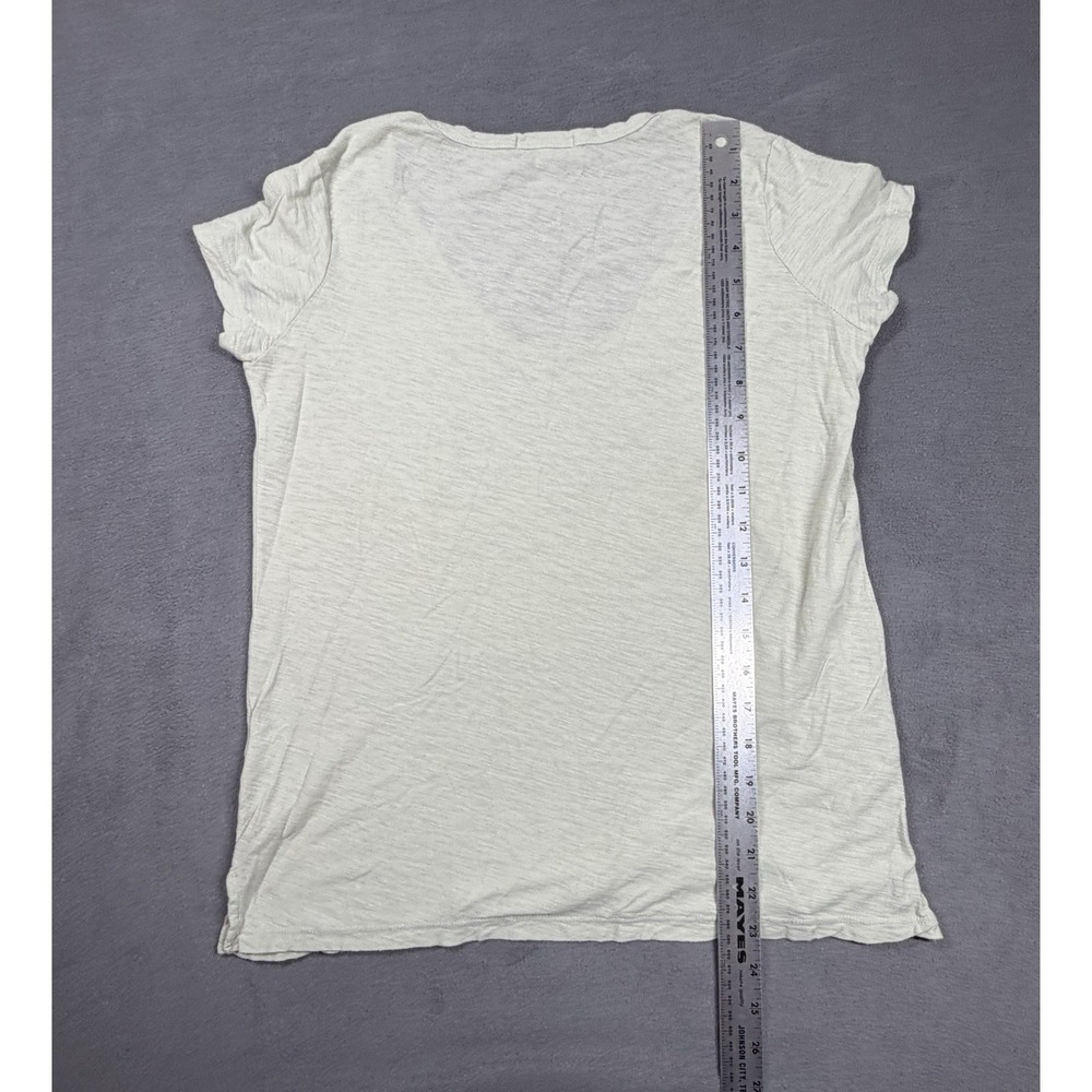 James Perse Slub Cotton Shirt Womens 1 Small Green Lightweight Outdoor Classic - Picture 4 of 9
